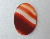 Cabochon - Agate - 38 by 26 by 2,5 mm