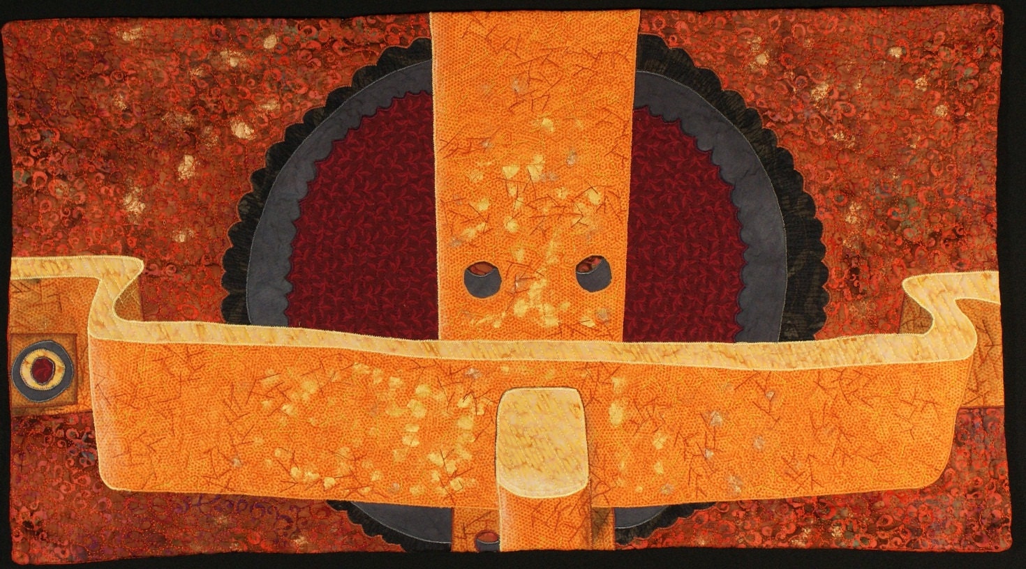 Handmade Art Quilt - Iron Works