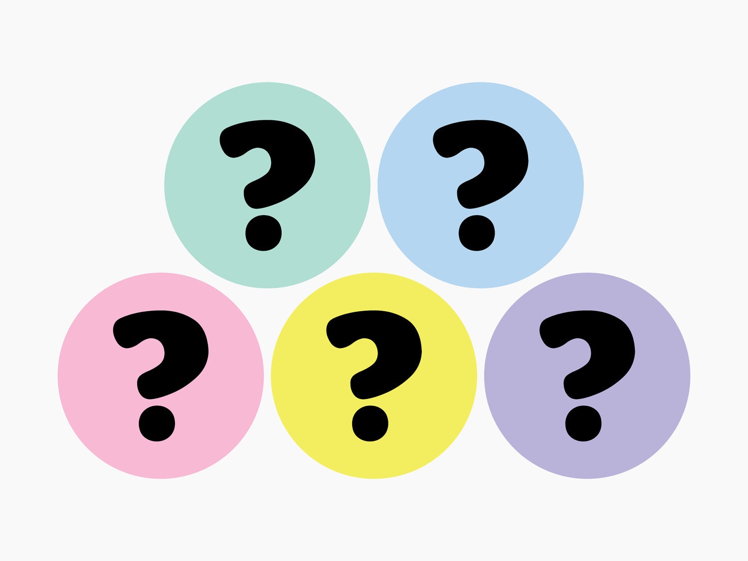 Set : Pick 5 pinback buttons