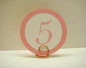 Special Order Listing for Colleen Wedding Table Numbers Round Circle Design in Custom Colors for your Wedding Reception Decoration