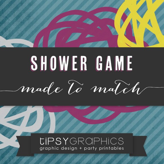 Baby / Bridal Shower Game. Printable ADD ON. Made to Match any Tipsy Graphics Design Il_570xn