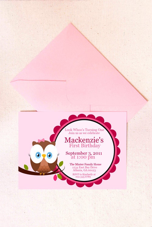 Owl Look Who's Turning One (DIY Printable Download)