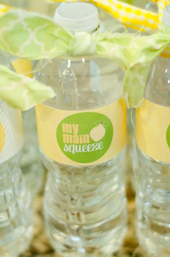 Lemon Bridal Shower PRINTABLE 'Pucker Up'Drink Label from Love The Day Il_570xn