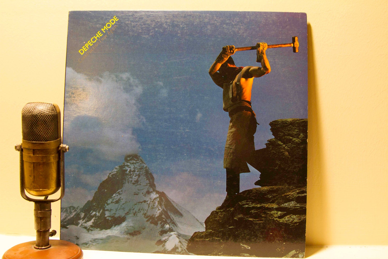 Depeche Mode Vinyl Record Album 1980s Electronic Alternative Synthpop LP, 'Construction Time Again'(Original 1983 Sire)