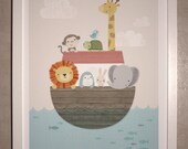 Noah's Ark Children's Print