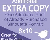 Extra Copy of Custom Silhouette - 8x10 of already purchased portrait