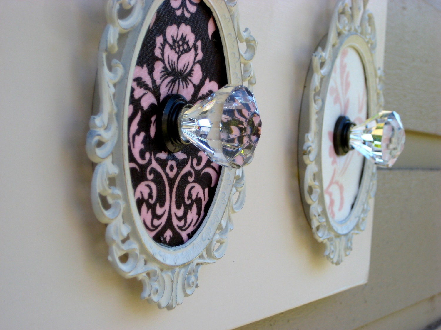 Rustic country chic rack, accessories holder, re purposed vintage Italian made frames