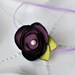 Eggplant Purple Little Flower Headband- Rich, Vibrant Color for Baby Photos