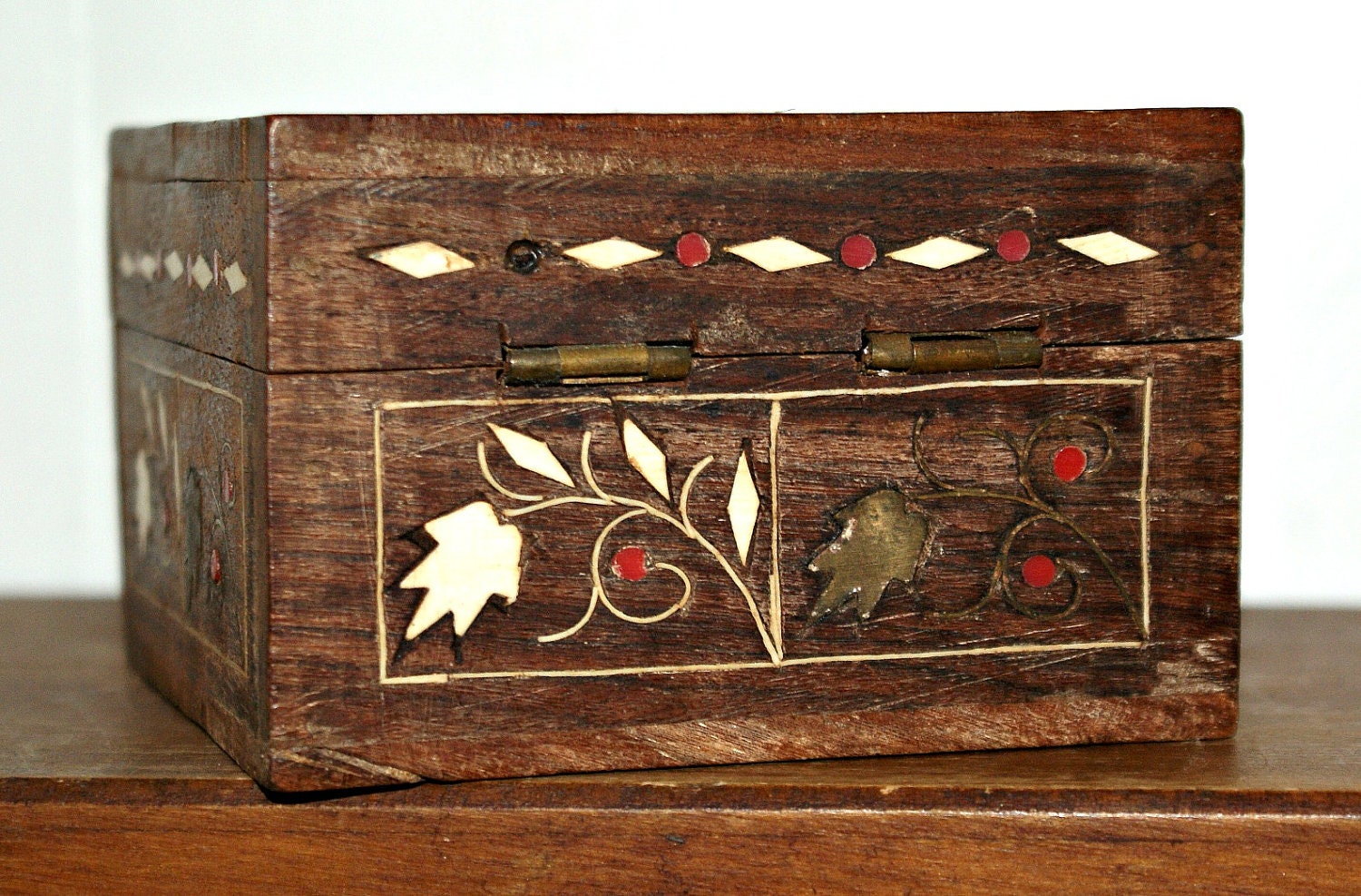 Wooden Box Vintage Inlay Exotic BOHO India