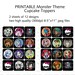 Printable DIY Monster Theme Cupcake Toppers