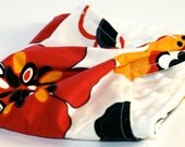 Baby Girl Lovey Wooby Red Orange and Black Moraccan Flower Print Baby Girl Ultra Cuddle Lovey Security Blanket EtsyKids Team