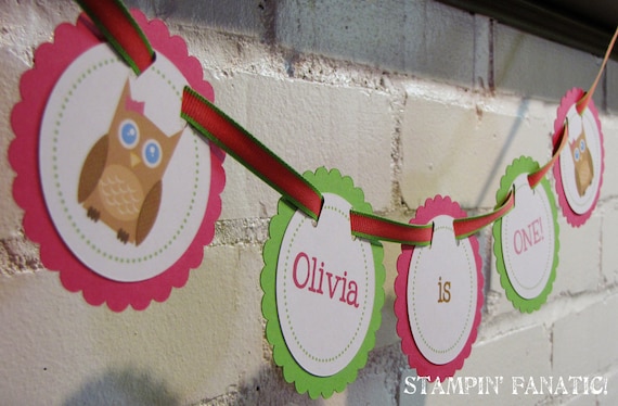 Look Whoo's One Collection: High Chair Banner. I am ONE banner. Custom High Chair Decoration. First Birthday Banner. Owl Banner. Il_570xn