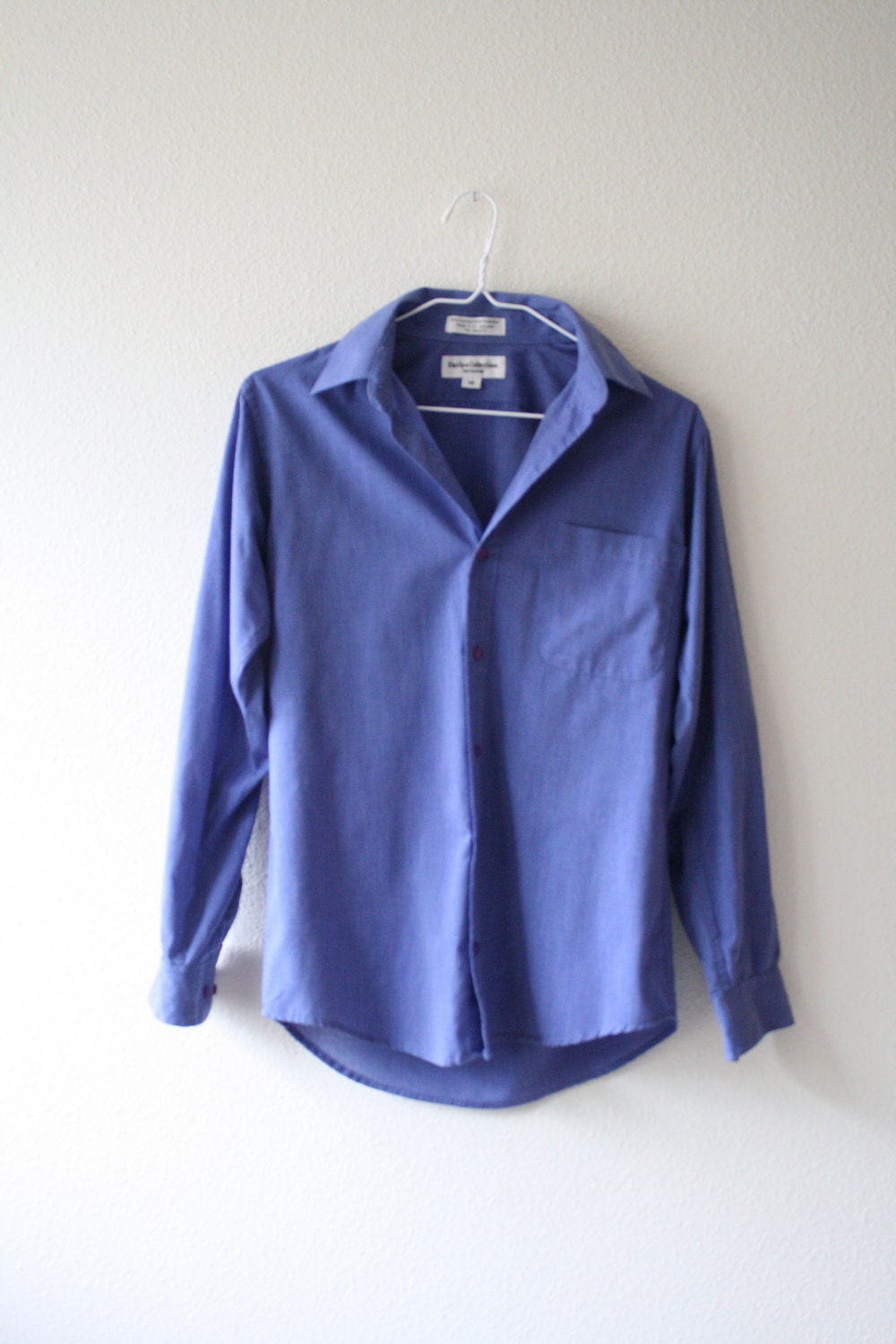 vintage blue boyfriend top