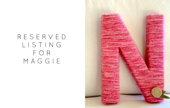 Reserved listing for Maggie