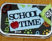 School Scrapbook Mini Album Preschool Teacher Gift Scrapbook Album in a Tin School Accordian Scrapbook Album