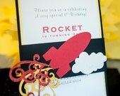 Handmade Rocket Invitation
