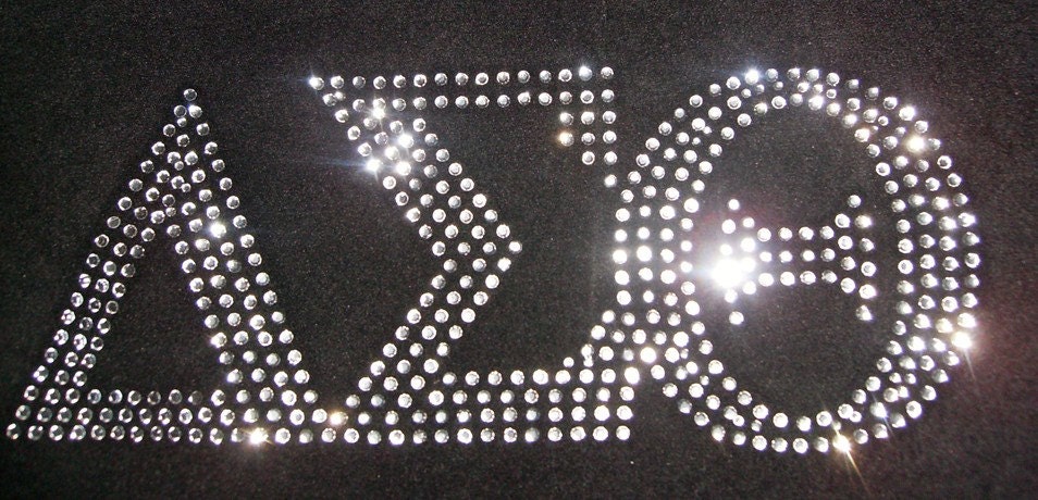 DELTA SIGMA THETA Sorority Rhinestone Iron-On