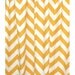 Shower  Curtain Chevron 72x72 Yellow and White Zig Zag