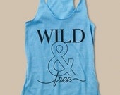 Wild and Free Eco Friendly Racerback Tank Top