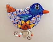Blue Bird Fused Glass Nightlight