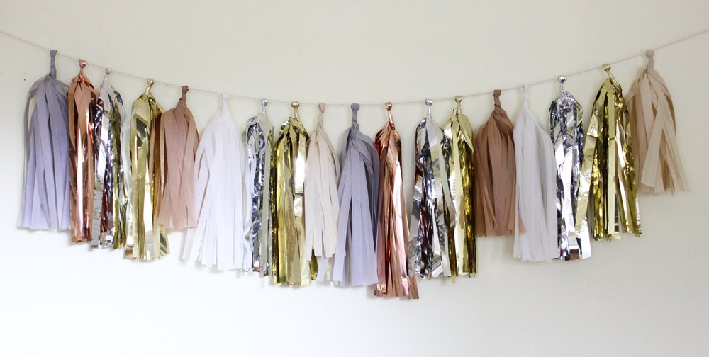 Tassel Garland-18 tassels- Glitter