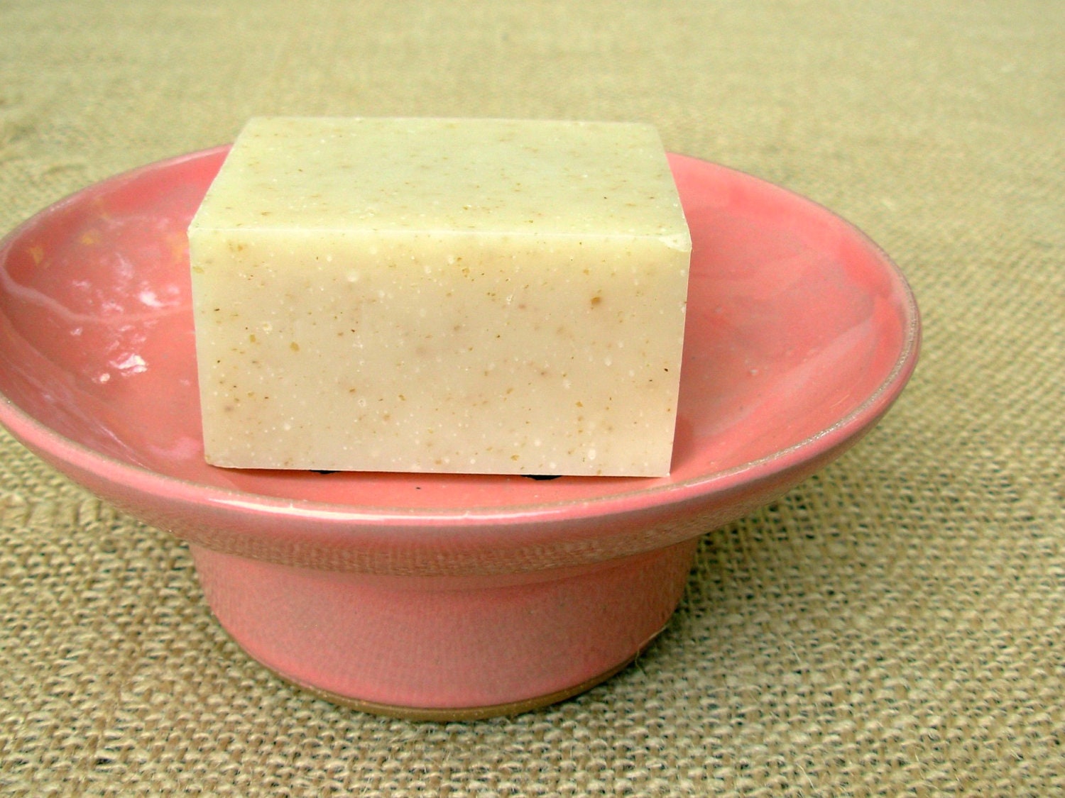 Soap Dish- Peach Pink