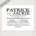 Personalized Housewarming Gift // Custom Wedding/ anniversary Art Print // Family Name and Address for the Home // black white grey // 8x10