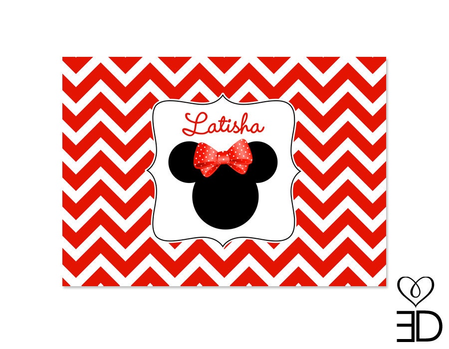 Mickey and Minnie Inspired Party Collection - Printable Dessert Table Backdrop Il_170x135