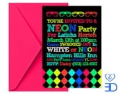 Neon Party Collection - Printable 5X7 Invitation Il_170x135
