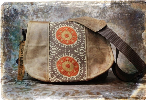 Leather Camera Bag - Sunburst Tapestry Medium DSLR - Pre-Order