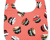 SALE Baby Bib - Cupcake