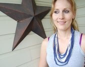Crochet chain necklace yarn necklace knit necklace knit chain necklace