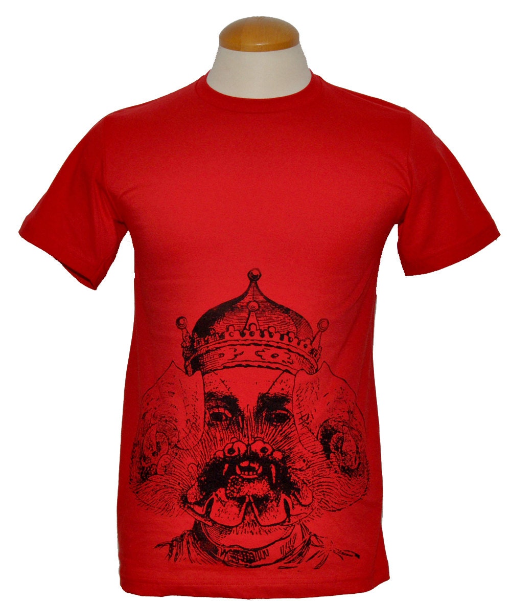 Bathelm, Men's / Unisex Medium or Large, Red T-shirt