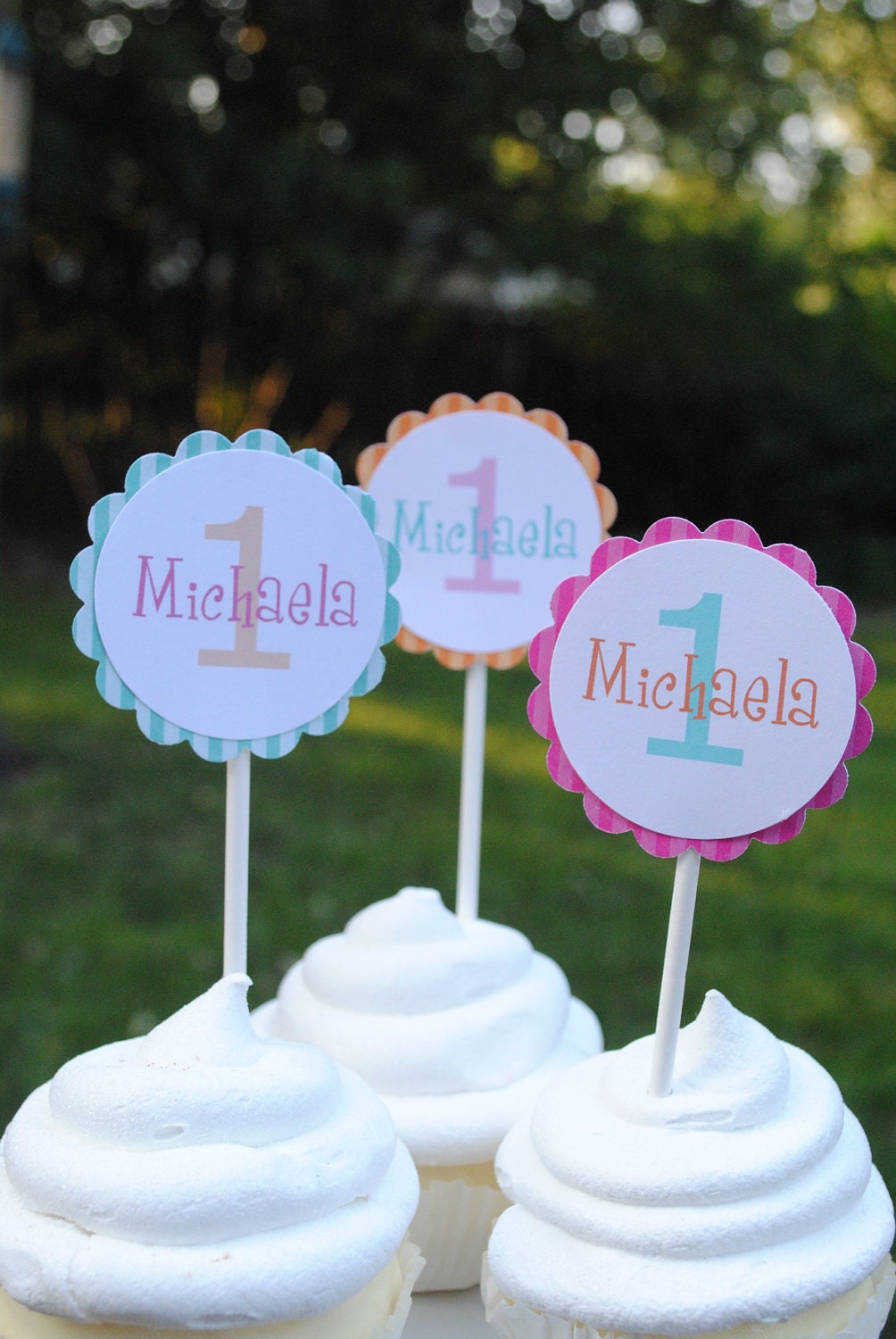 Cupcake Toppers -  Set of 12