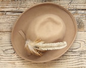 1960s Tan Fedora Hat