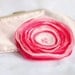 Fabric Brooch, Fabric flower, Bright Pink Pale Pink Rose Fabric Flower Brooch, Flower hair clip