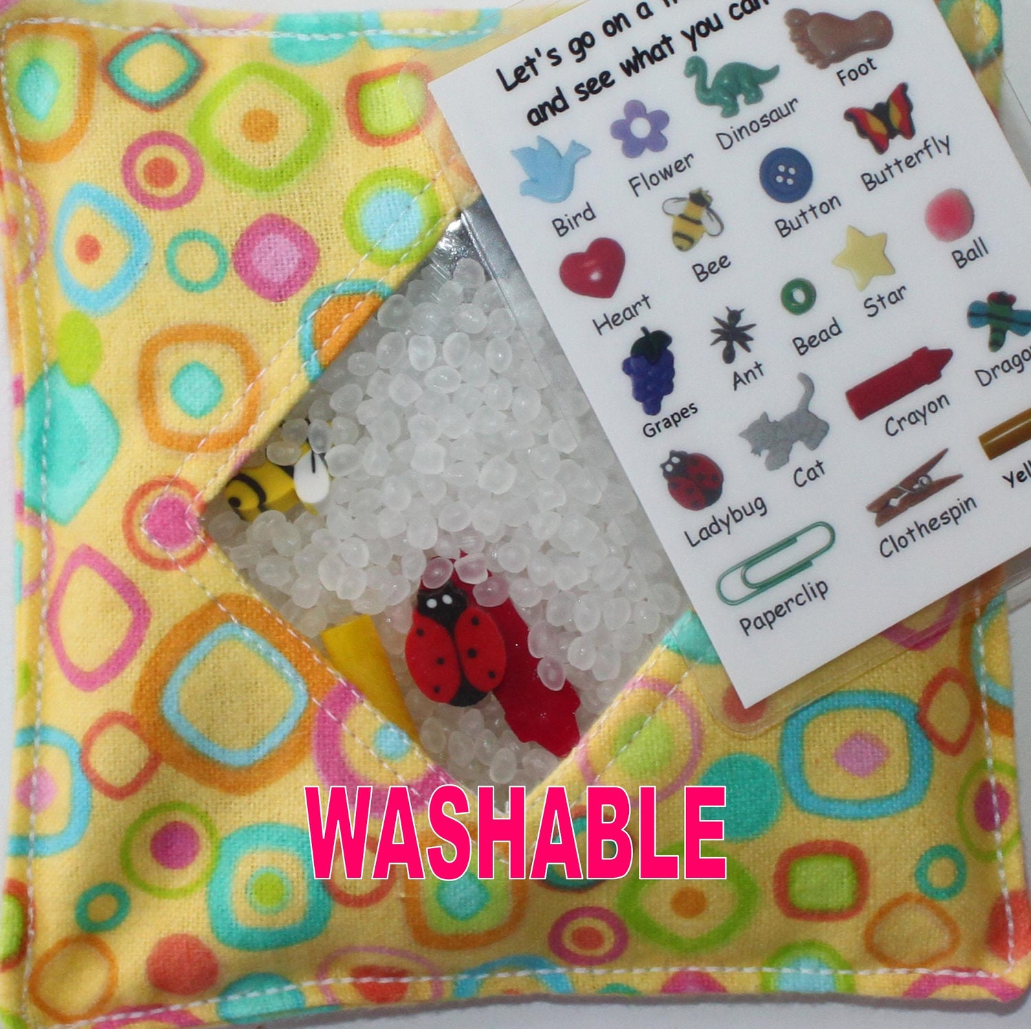 I Spy Bag -  SHAPES Treasure Hunt with Picture Card - All sells helps support our sports activities and summer camps.