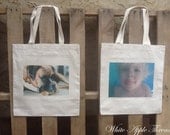 1 Custom Canvas Tote Bag - Eco-Friendly Natural Cotton
