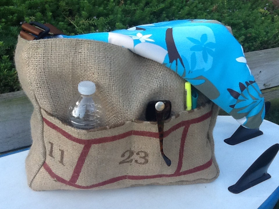 3 Semi-Custom Groomsmen Gifts - Eco-Friendly and Handmade Messenger Bags from a Recycled Coffee Sack