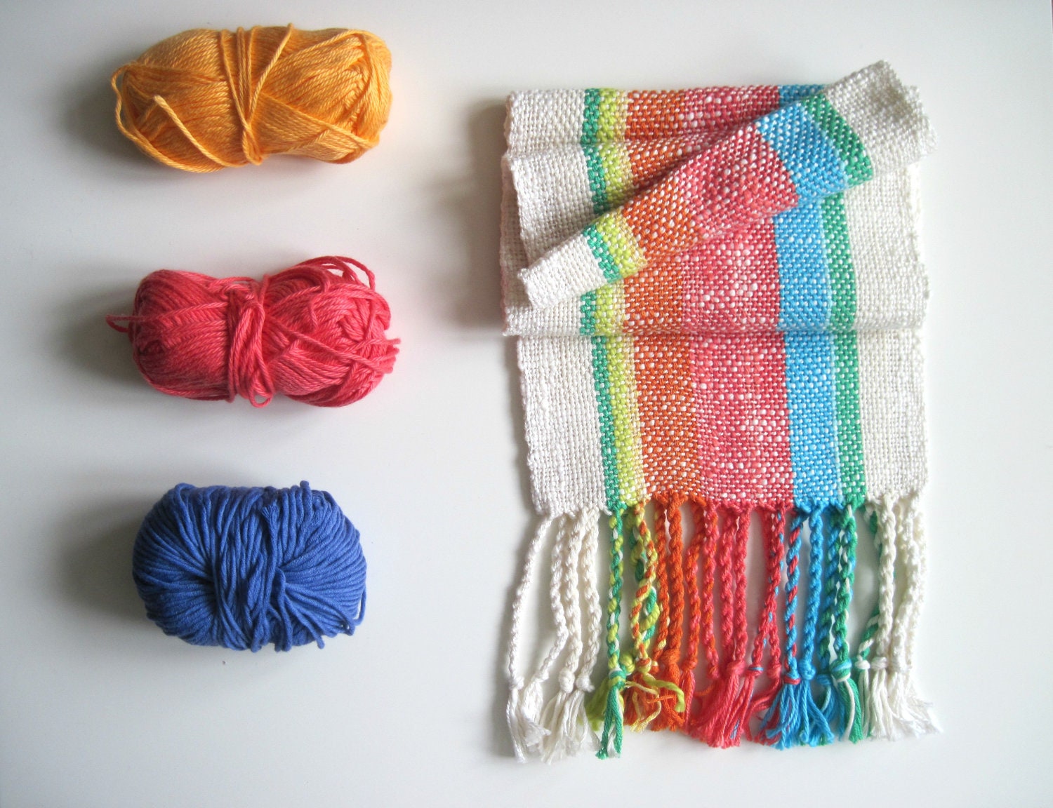 Neon Kids Scarf in Rainbow - Childrens Accessory