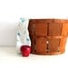 Vintage Basket Orchard Basket, Wood Apple Picking Basket,Country Decor