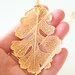Real Oak Leaf Dipped in Gold - Everyday nature jewelry