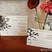 Wedding Invitation - Mason Jar Hanging from a Tree Silhouette - Rustic Chic - Invitation and RSVP Card with Envelopes