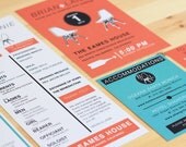 Eames wedding Invitation set