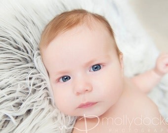 Leighton Heritage - Soft, Cozy, Cuddly Faux Fur Nest - Perfect Newborn Posing Photography Prop - Plush Long Pile