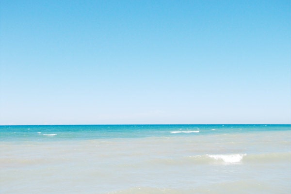 Turquoise Water at Beach 8x10 Photograph