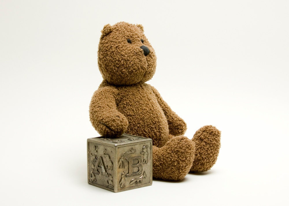 Bank - Metal, Alphabet, Block, Vintage