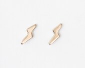 Lightning Earrings - Bronze