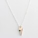 Lightning Necklace - Bronze