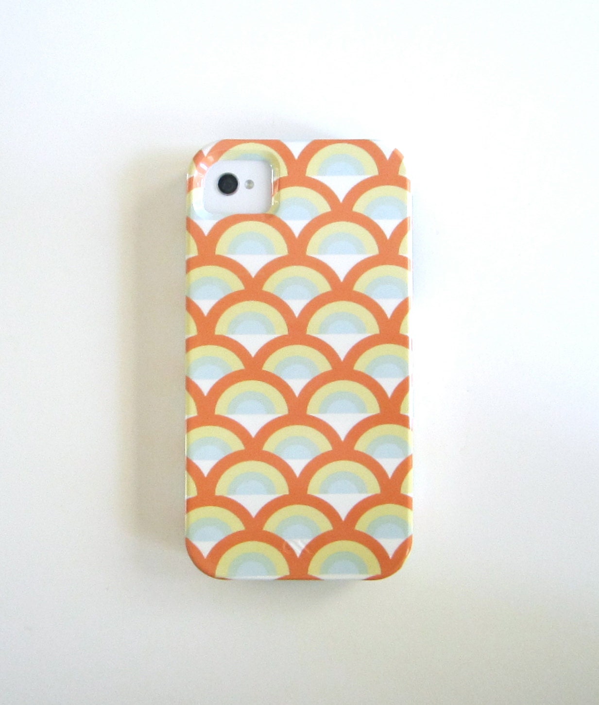 IPhone 4/4s case Retro Rainbow ORANGE iPhone 5 Geometric iphone case VIBE yellow orange green redtilestudio